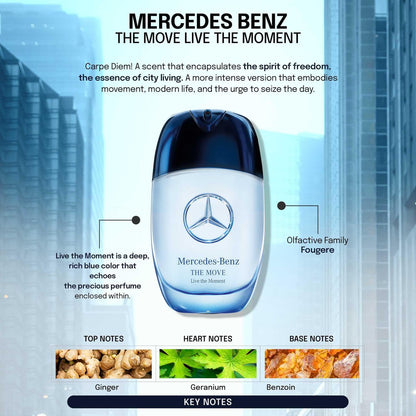 Mercedes-Benz Men's The Move Live The Moment Eau de Parfum, 3.4 oz Avelisse