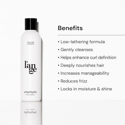 L'ANGE HAIR Curl Care Gentle Shampoo – Nourishing & Moisturizing Sulfate-Free Shampoo for Curls, Reduces Frizz, Boosts Bounce & Shine, 8 Fl Oz Avelisse