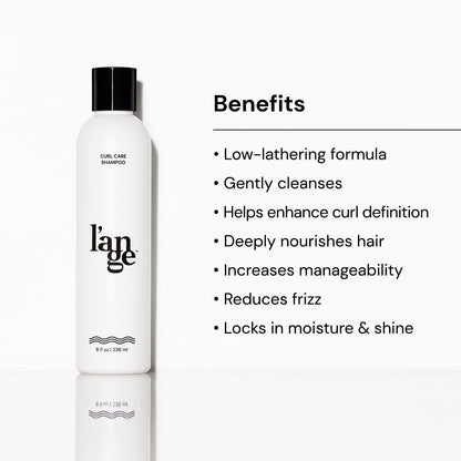 L'ANGE HAIR Curl Care Gentle Shampoo – Nourishing & Moisturizing Sulfate-Free Shampoo for Curls, Reduces Frizz, Boosts Bounce & Shine, 8 Fl Oz Avelisse