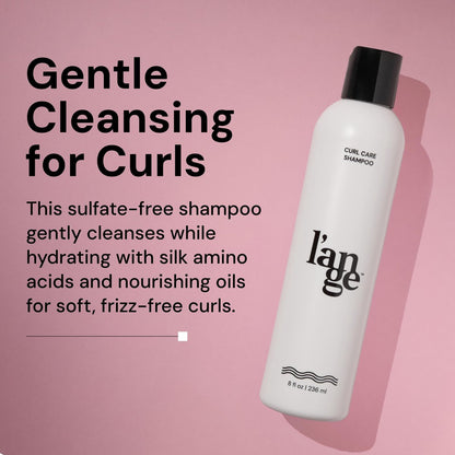 L'ANGE HAIR Curl Care Gentle Shampoo – Nourishing & Moisturizing Sulfate-Free Shampoo for Curls, Reduces Frizz, Boosts Bounce & Shine, 8 Fl Oz Avelisse