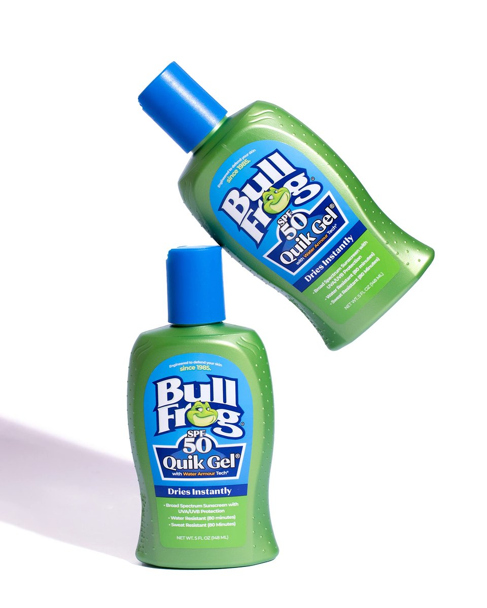 Bullfrog Quik Gel Sunscreen SPF 50 – Oxybenzone & Octinoxate Free, Broad Spectrum UVA/UVB, 5 oz (2 Pack) Avelisse