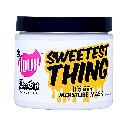 The Doux Sweetest Thing Honey Moisture Mask - 16 oz Curly Hair Mask with Natural Honey for All Curl Types Avelisse