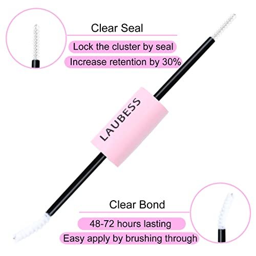 LAUBESS Lash Bond & Seal Clear Lash Glue – DIY Eyelash Extensions, Waterproof, Long Lasting, Strong Hold 48-72 Hours - görsel 6