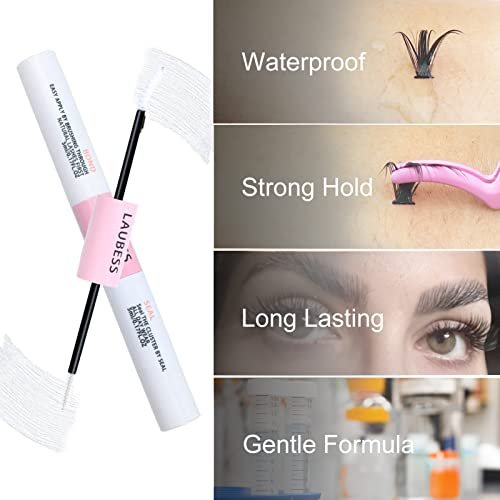 LAUBESS Lash Bond & Seal Clear Lash Glue – DIY Eyelash Extensions, Waterproof, Long Lasting, Strong Hold 48-72 Hours - görsel 10