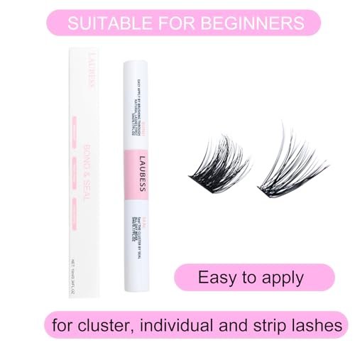 LAUBESS Lash Bond & Seal Clear Lash Glue – DIY Eyelash Extensions, Waterproof, Long Lasting, Strong Hold 48-72 Hours - görsel 12
