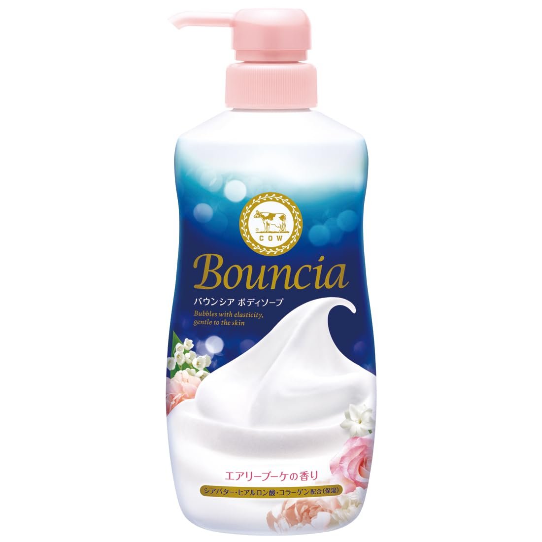 BOUNCIA COW BRAND Premium Body Wash – Airy Bouquet Rose (480 ml / 16.23 Fl Oz) Avelisse