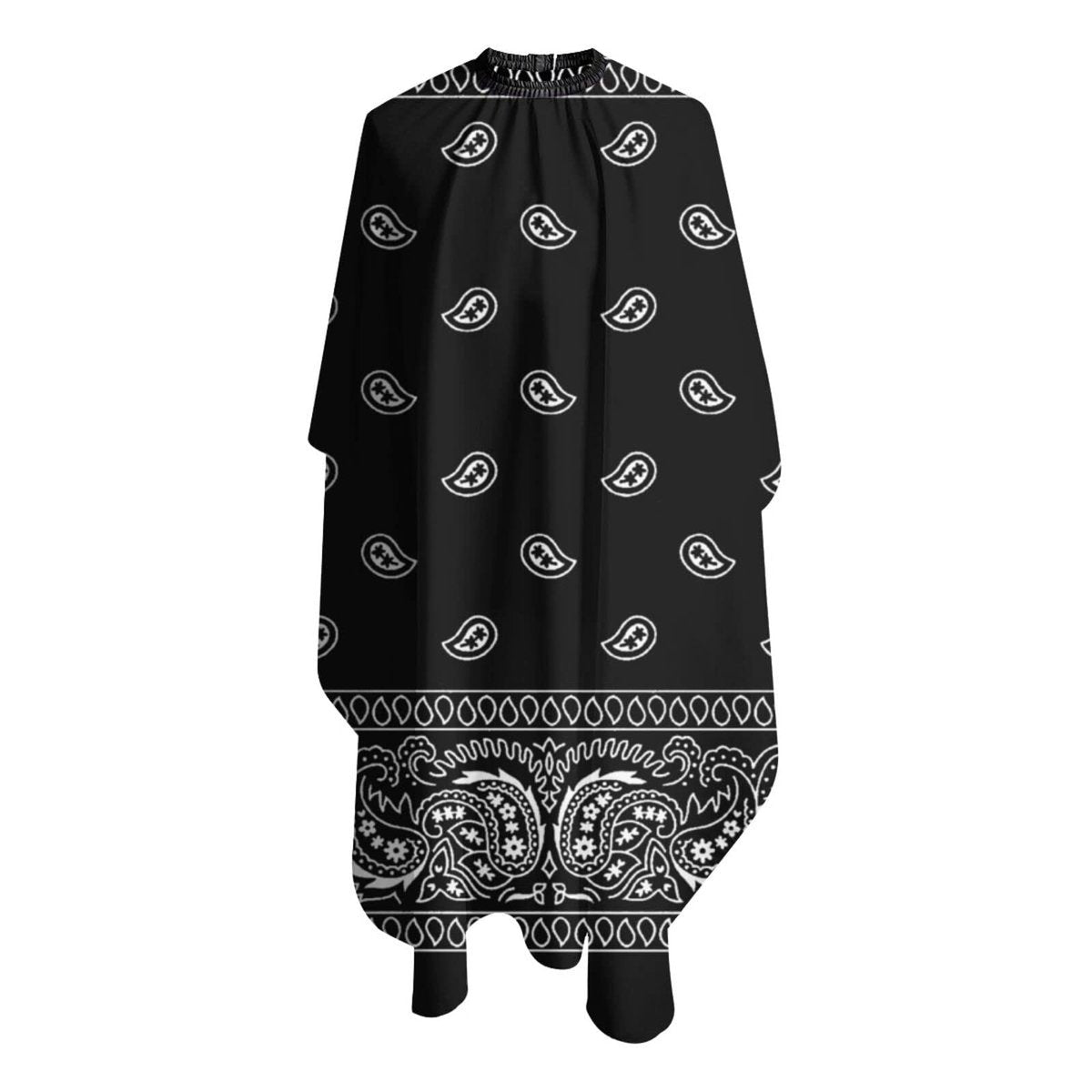 VERTEX&KAIBIN Black Paisley Barber Cape for Men – Professional Hair Cutting Cape, One Size Avelisse