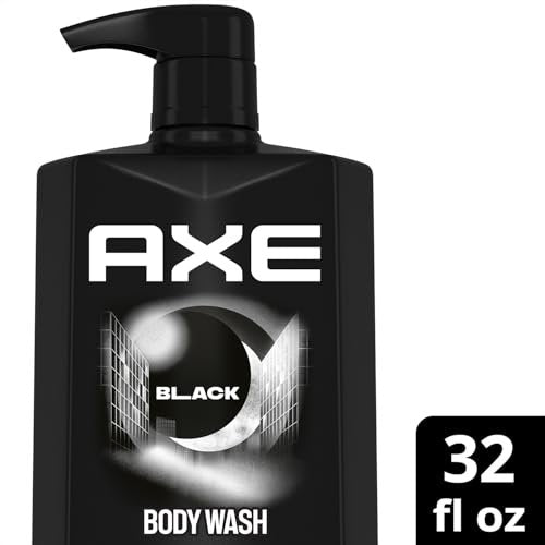 AXE Men's Body Wash Black 3-Pack – 3-in-1 Body, Face & Hair Wash, Frozen Pear and Cedarwood Scent, 33.8 Oz Each Avelisse
