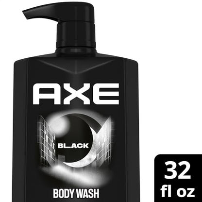 AXE Men's Body Wash Black 3-Pack – 3-in-1 Body, Face & Hair Wash, Frozen Pear and Cedarwood Scent, 33.8 Oz Each Avelisse
