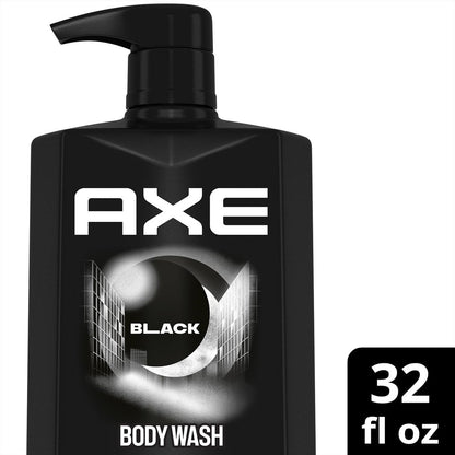 AXE Men's Body Wash Black 3-Pack – 3-in-1 Body, Face & Hair Wash, Frozen Pear and Cedarwood Scent, 33.8 Oz Each Avelisse
