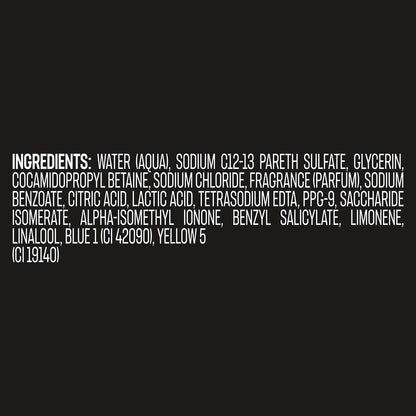 AXE Men's Body Wash Black 3-Pack – 3-in-1 Body, Face & Hair Wash, Frozen Pear and Cedarwood Scent, 33.8 Oz Each Avelisse