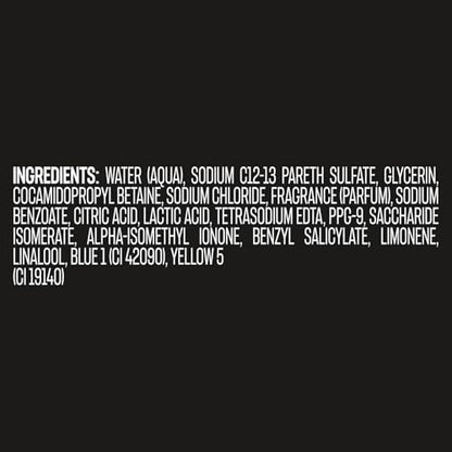 AXE Men's Body Wash Black 3-Pack – 3-in-1 Body, Face & Hair Wash, Frozen Pear and Cedarwood Scent, 33.8 Oz Each Avelisse
