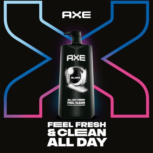AXE Men's Body Wash Black 3-Pack – 3-in-1 Body, Face & Hair Wash, Frozen Pear and Cedarwood Scent, 33.8 Oz Each Avelisse