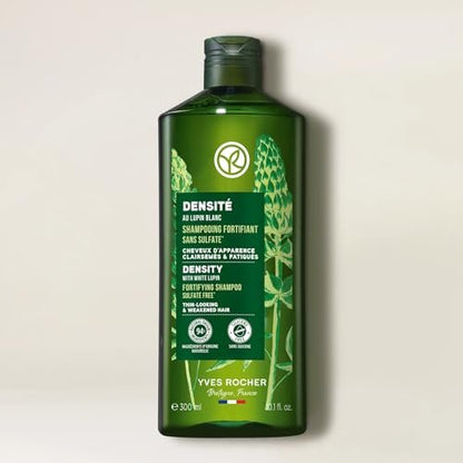 Yves Rocher Fortifying Shampoo – Volumizing & Hair Thickening Shampoo for Thinning Hair – Scalp Care Formula with Botanical Ingredients – Strengthening Daily Hair Care, 300 ml / 10.1 fl oz Avelisse