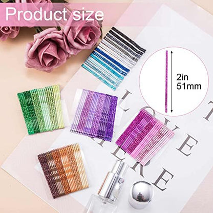 ANCIRS 144pcs Glittering Bobby Pins for Women – Assorted Color Metal Hair Styling Pins for Buns, Curls, and Everyday Hairstyles Avelisse