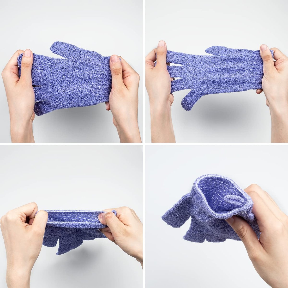 30 Pcs Exfoliating Gloves for Shower - 15 Colors Body Exfoliator Glove with Hanging Loop, Scrub Exfoliate Glove Mitt Bath Face Spa Hand Scrubber Wash Deep Scrubbing Dead Skin for Women Men, by Aisuly Avelisse