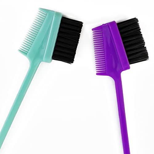 NSBELL 28-Piece 3-in-1 Hair Edge Brush & Double-Sided Hair Comb Set – 7 Colors Avelisse