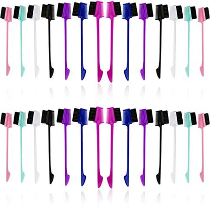 NSBELL 28-Piece 3-in-1 Hair Edge Brush & Double-Sided Hair Comb Set – 7 Colors Avelisse