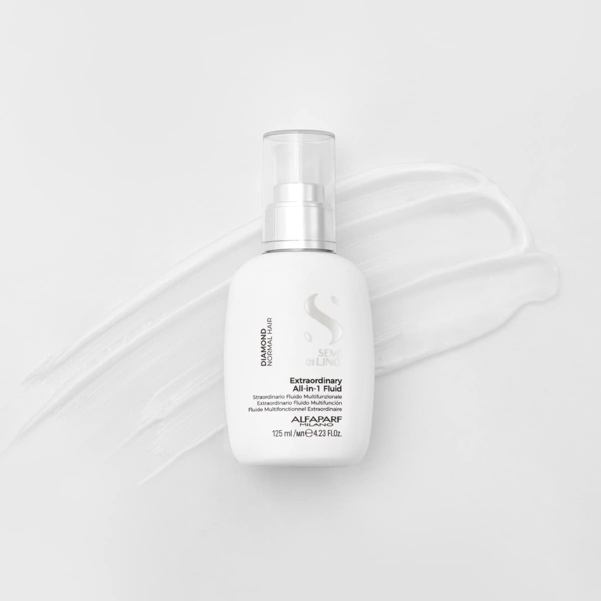 ALFAPARF MILANO Semi di Lino All-In-One Multi-Benefit Leave In Conditioner Spray with Thermal Protection - Detangles, Softens, Smooths, Controls, Seals Cuticles - Prevents Split Ends - Humidity Protection, 4.23 Fl Oz Avelisse