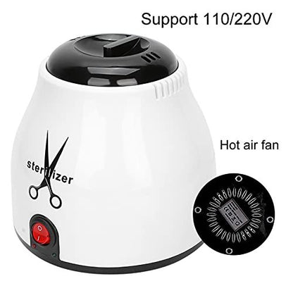 YUYTE Metal Tools Hot Air Sterilizer with Quartz Sand – Nail Art Sterilizer Container for Scissors, Tweezers & More