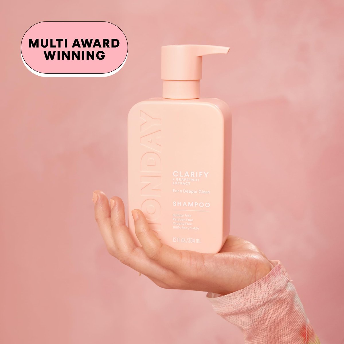 MONDAY HAIRCARE CLARIFY Shampoo with Grapefruit Extract & Ceramides for Oily Hair Prone to Build-up, 354 mL - görsel 5