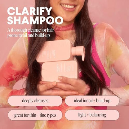 MONDAY HAIRCARE CLARIFY Shampoo with Grapefruit Extract & Ceramides for Oily Hair Prone to Build-up, 354 mL