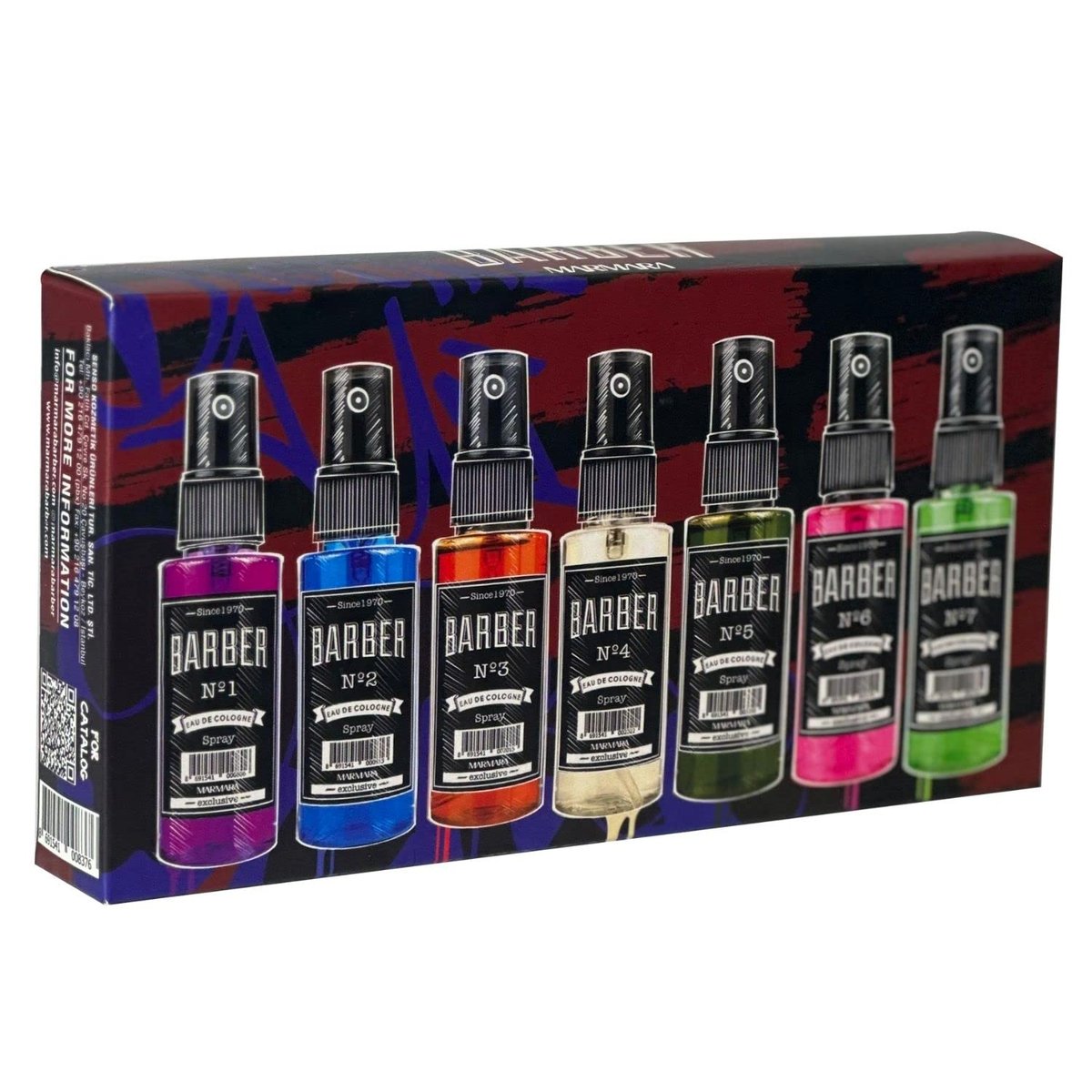 Marmara Barber Cologne Travel Set – Classic Scent for Modern Barbers & Traditional Shaving Enthusiasts (50 ml) Avelisse