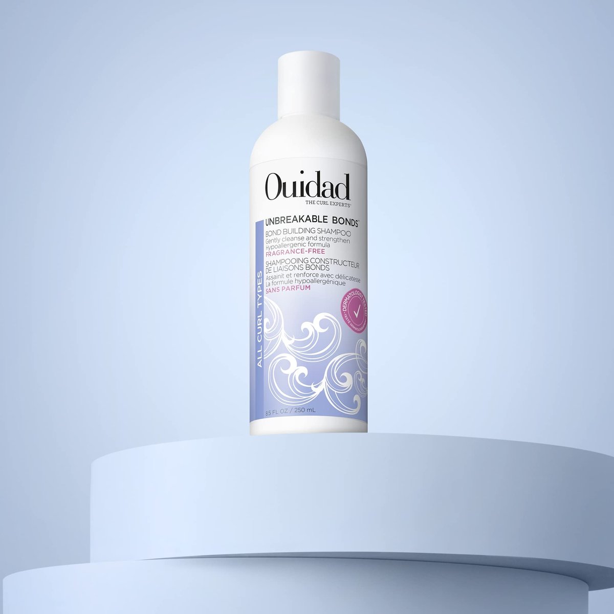 OUIDAD Unbreakable Bonds Bond Building Shampoo for Curly Hair - Fragrance Free - 8.5 oz Avelisse