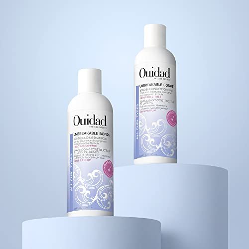 OUIDAD Unbreakable Bonds Bond Building Shampoo for Curly Hair - Fragrance Free - 8.5 oz Avelisse