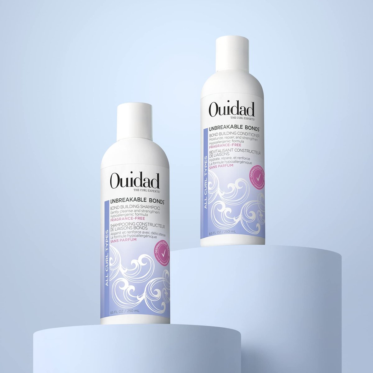 OUIDAD Unbreakable Bonds Bond Building Shampoo for Curly Hair - Fragrance Free - 8.5 oz Avelisse