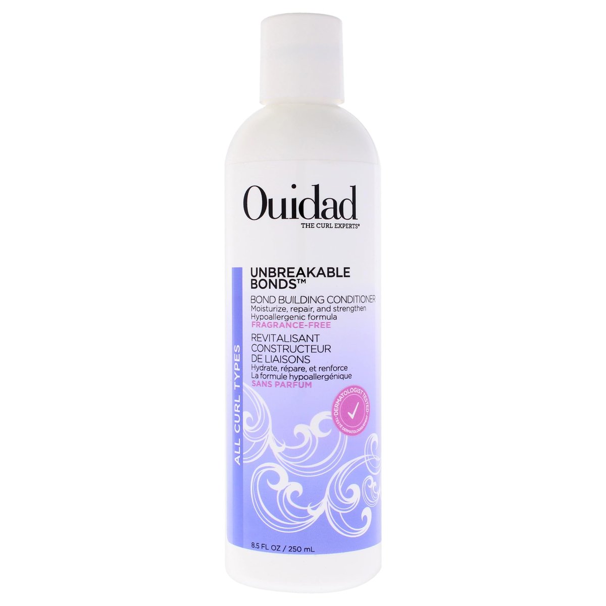 OUIDAD Unbreakable Bonds Bond Building Conditioner for Curly Hair - Fragrance Free - 8.5 oz Avelisse