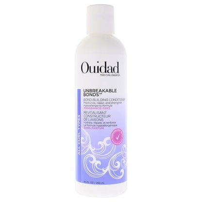 OUIDAD Unbreakable Bonds Bond Building Conditioner for Curly Hair - Fragrance Free - 8.5 oz Avelisse