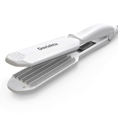 Dmriektu Hair Crimper for Women - Ceramic Crimping Iron for Volumizing Fluffy Hairstyles, Adjustable Temperature, Dual Voltage, Auto Off Avelisse