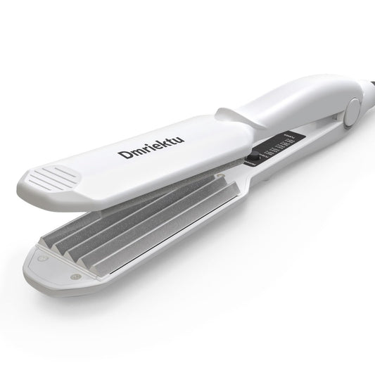 Dmriektu Hair Crimper for Women - Ceramic Crimping Iron for Volumizing Fluffy Hairstyles, Adjustable Temperature, Dual Voltage, Auto Off Avelisse