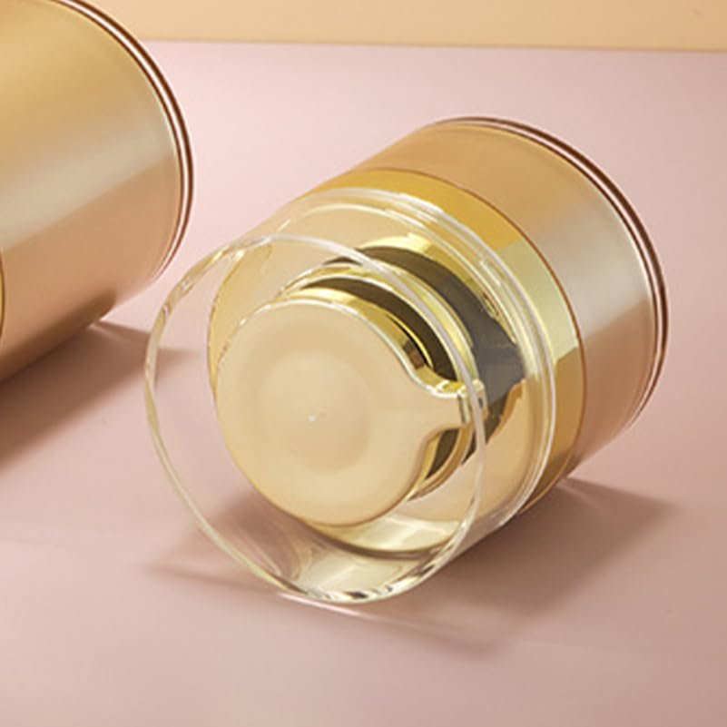 FOMIYES 2-Pack 30ml Vacuum Face Cream Jars - Refillable Pump Lotion Bottles, Small Transparent Cosmetic Containers for Skincare Storage and Travel - görsel 7