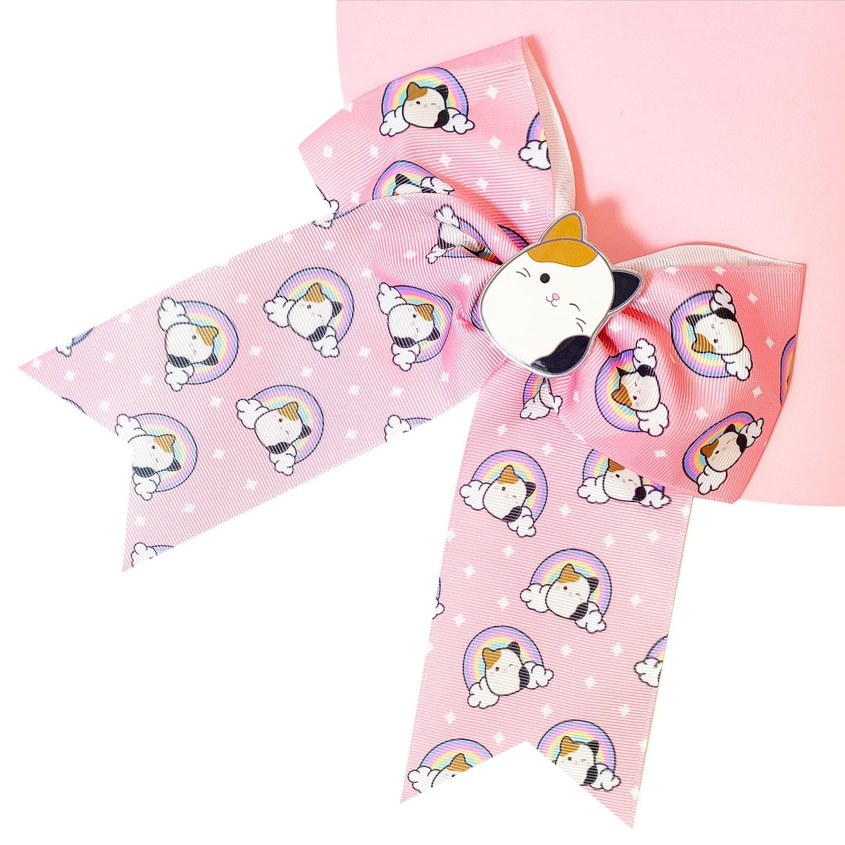 LUV HER Cute Squishmallows Hair Bows for Girls – Large Printed Hair Bow with Charm, Alligator Clip, Birthday Gift for Ages 8+ - görsel 9