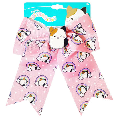 LUV HER Cute Squishmallows Hair Bows for Girls – Large Printed Hair Bow with Charm, Alligator Clip, Birthday Gift for Ages 8+