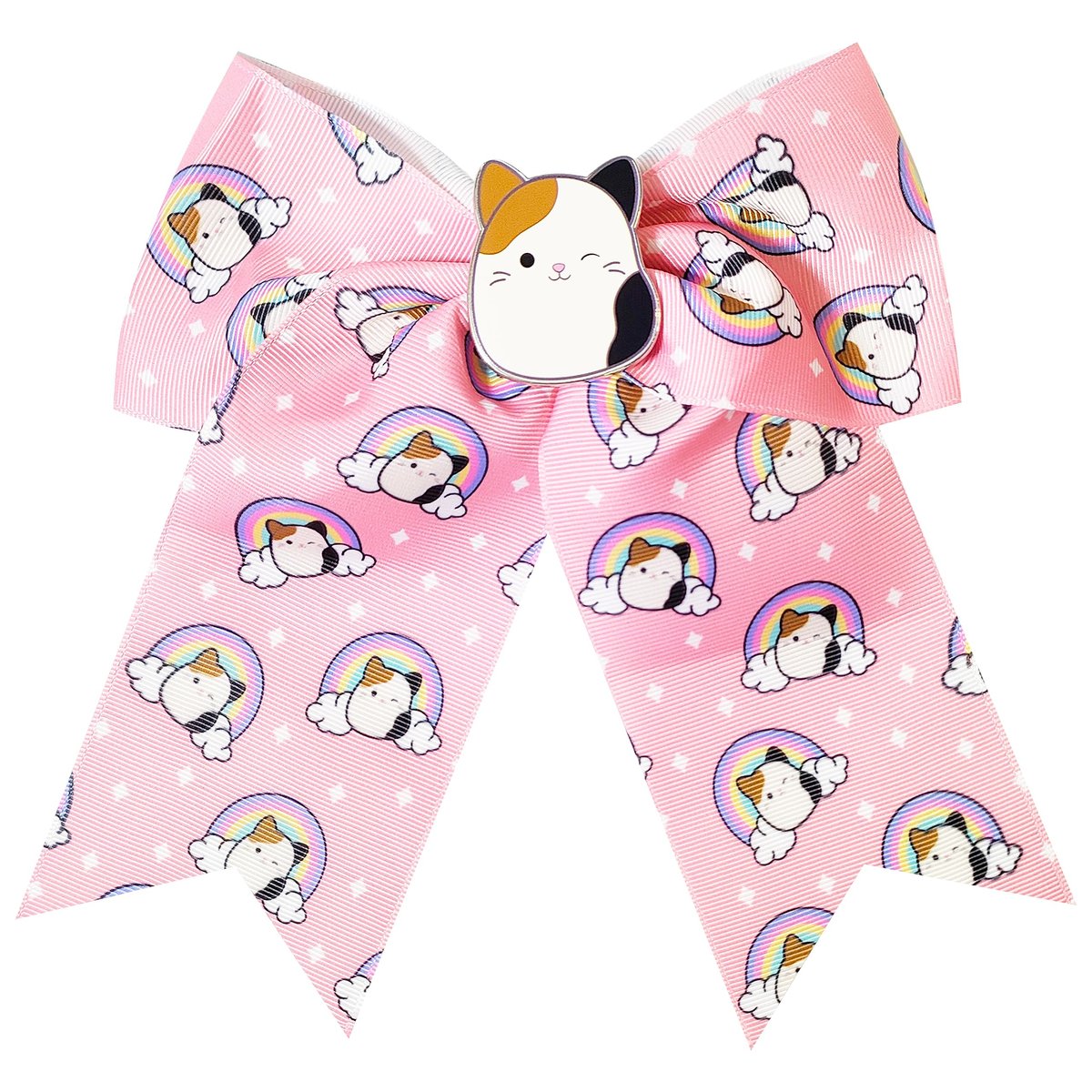 LUV HER Cute Squishmallows Hair Bows for Girls – Large Printed Hair Bow with Charm, Alligator Clip, Birthday Gift for Ages 8+ - görsel 11