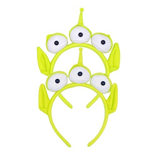 PLUSMAYI 2 Pack Alien Headband Adult - Three-Eyed Monster Plush Headwear for Party Costume - görsel 15