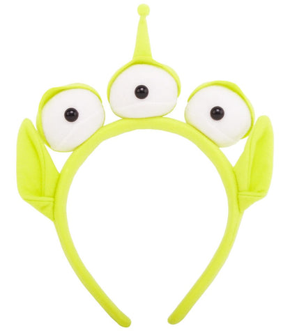 PLUSMAYI 2 Pack Alien Headband Adult - Three-Eyed Monster Plush Headwear for Party Costume