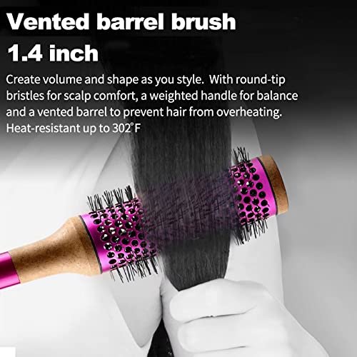 Round Hair Brush with Vented Barrel – Compatible with Dyson Hair Dryers HD01-HD08 for Straight, Wavy, or Curly Hair - görsel 10
