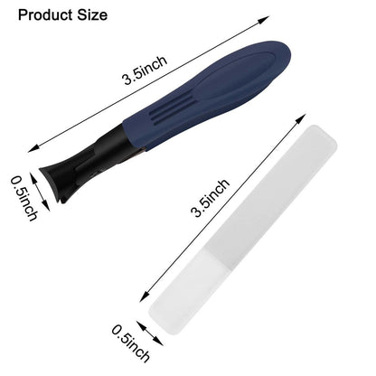Hawgiman Nail Clippers for Men – Toenail Clippers for Thick Nails, Stainless Steel Fingernail Clipper for Adults & Seniors, Blue