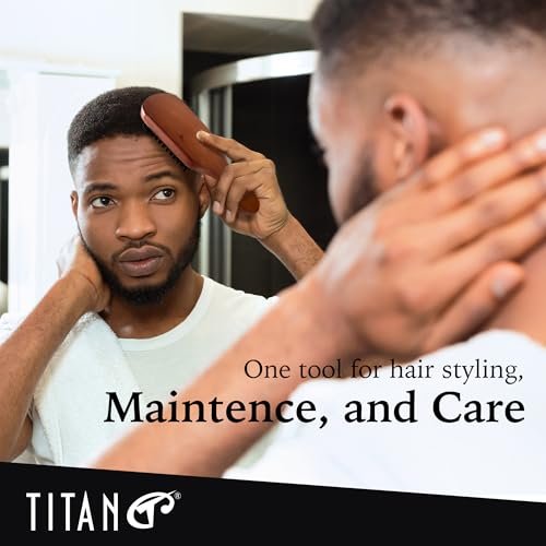 Titan Club Wave Brush for Men - 100% Natural Boar Bristles, Durable Wooden Handle, Smoothing Brush for All Hair Types, Restores Shine and Waves - görsel 16