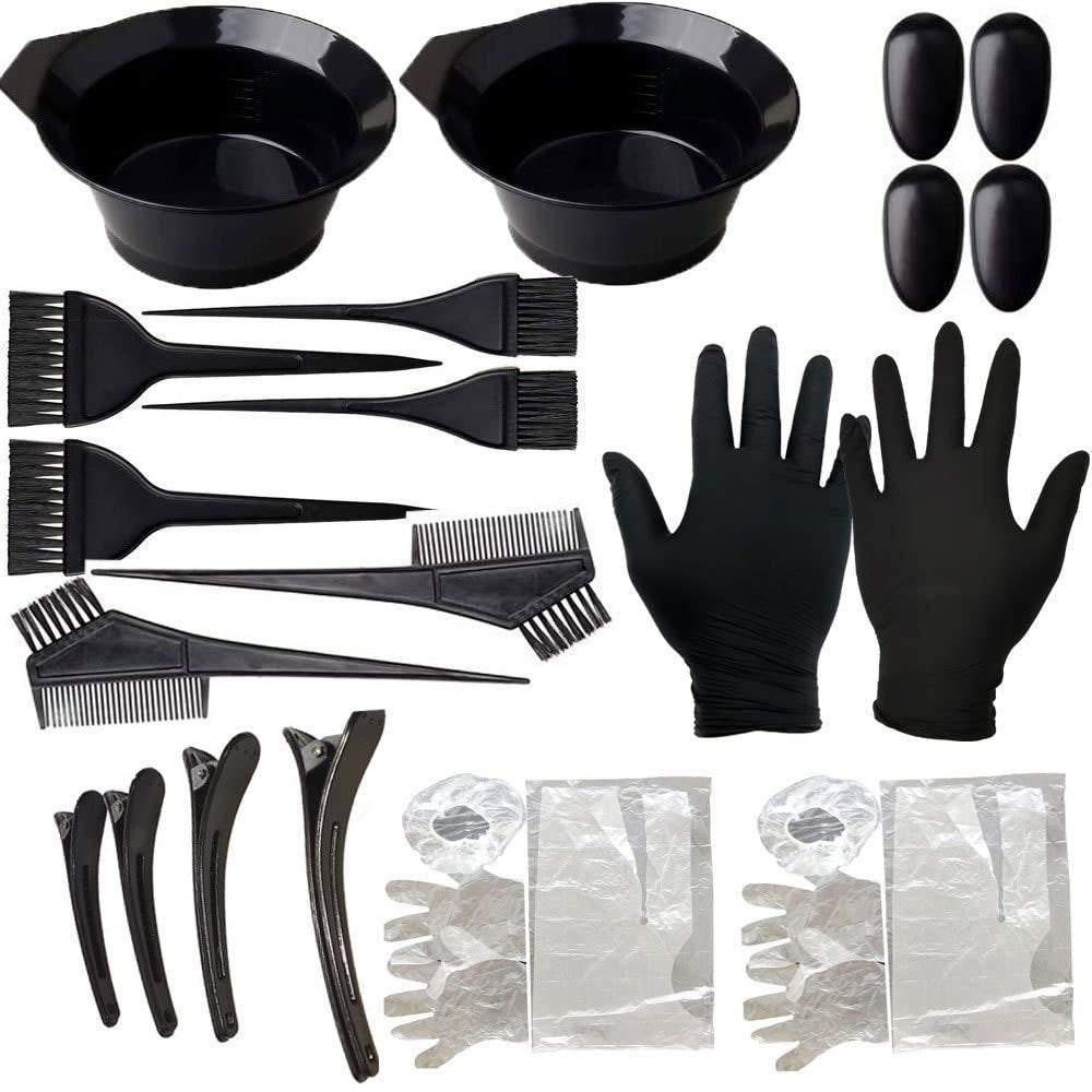 24 Pcs Silicone Highlight Caps for Hair Coloring – Reusable Highlighting Caps with Hook & Salon Dyeing Tools Set for Women & Men - görsel 7