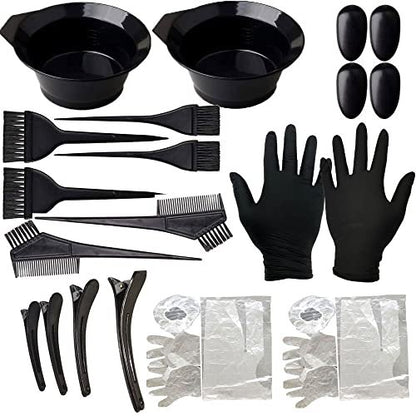 24 Pcs Silicone Highlight Caps for Hair Coloring – Reusable Highlighting Caps with Hook & Salon Dyeing Tools Set for Women & Men