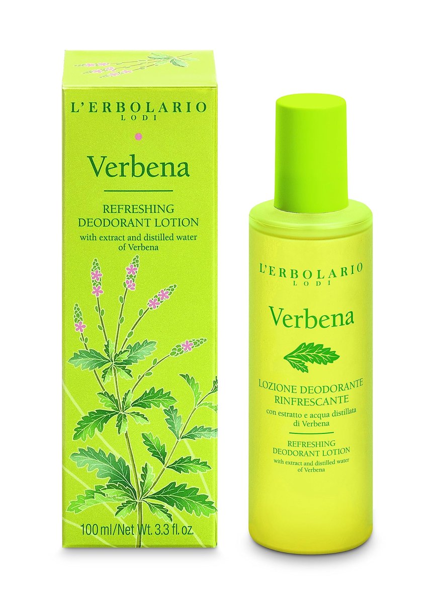 L'Erbolario Verbena Refreshing Deodorant Lotion – 100 ml | Aluminum-Free, Natural Deodorant for Sensitive Skin - görsel 1