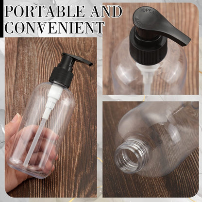 Norme 40-Piece Empty Pump Bottle 8 oz Clear – Reliable Pump Dispenser: Each bottle comes with a smooth-action pump – Image 3