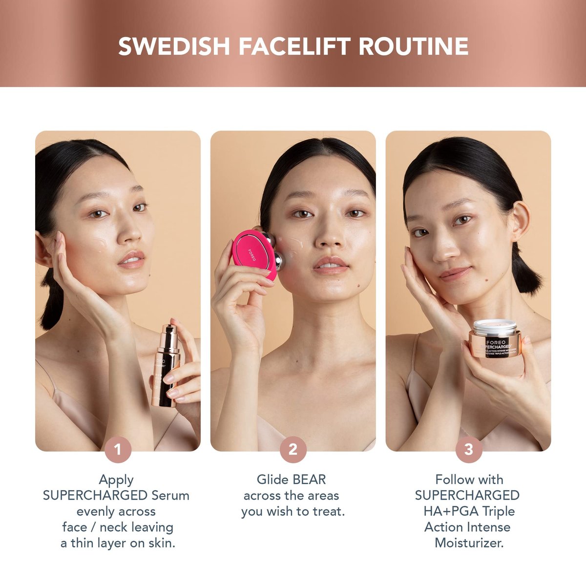 FOREO SUPERCHARGED Serum 2.0 – Conductive Skincare Gel with Hyaluronic Acid & Squalane – Vegan & Clean Formula – 1 fl.oz Avelisse