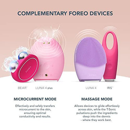 FOREO SUPERCHARGED Serum 2.0 – Conductive Skincare Gel with Hyaluronic Acid & Squalane – Vegan & Clean Formula – 1 fl.oz Avelisse