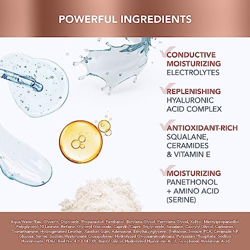 FOREO SUPERCHARGED Serum 2.0 – Conductive Skincare Gel with Hyaluronic Acid & Squalane – Vegan & Clean Formula – 1 fl.oz Avelisse
